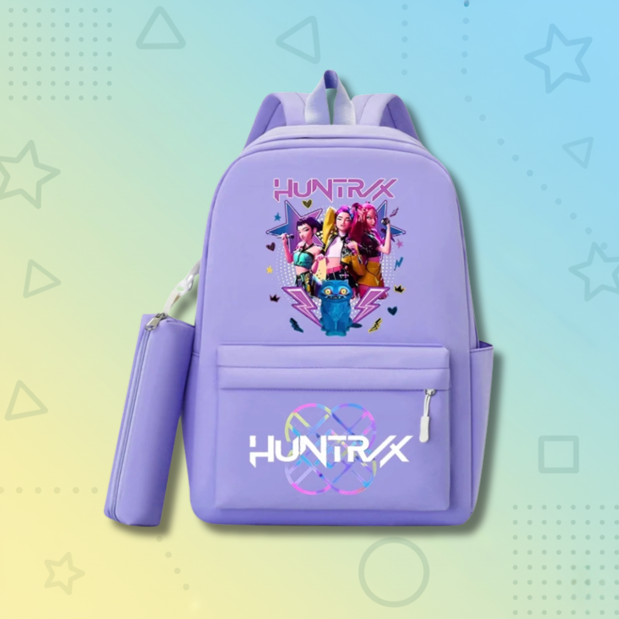 KPop Demon Hunters School Backpack +  Pencilcase