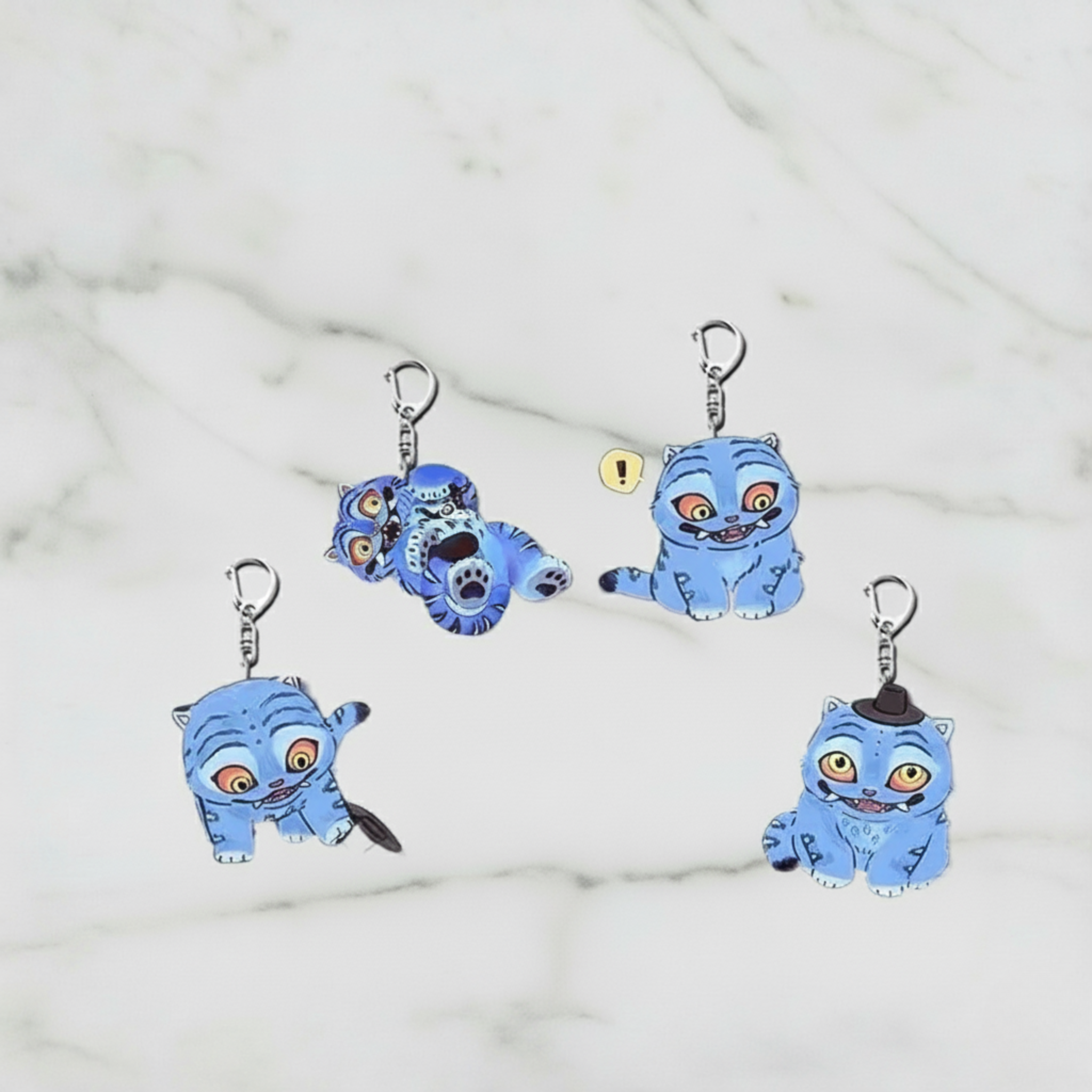 Single Character Keychain