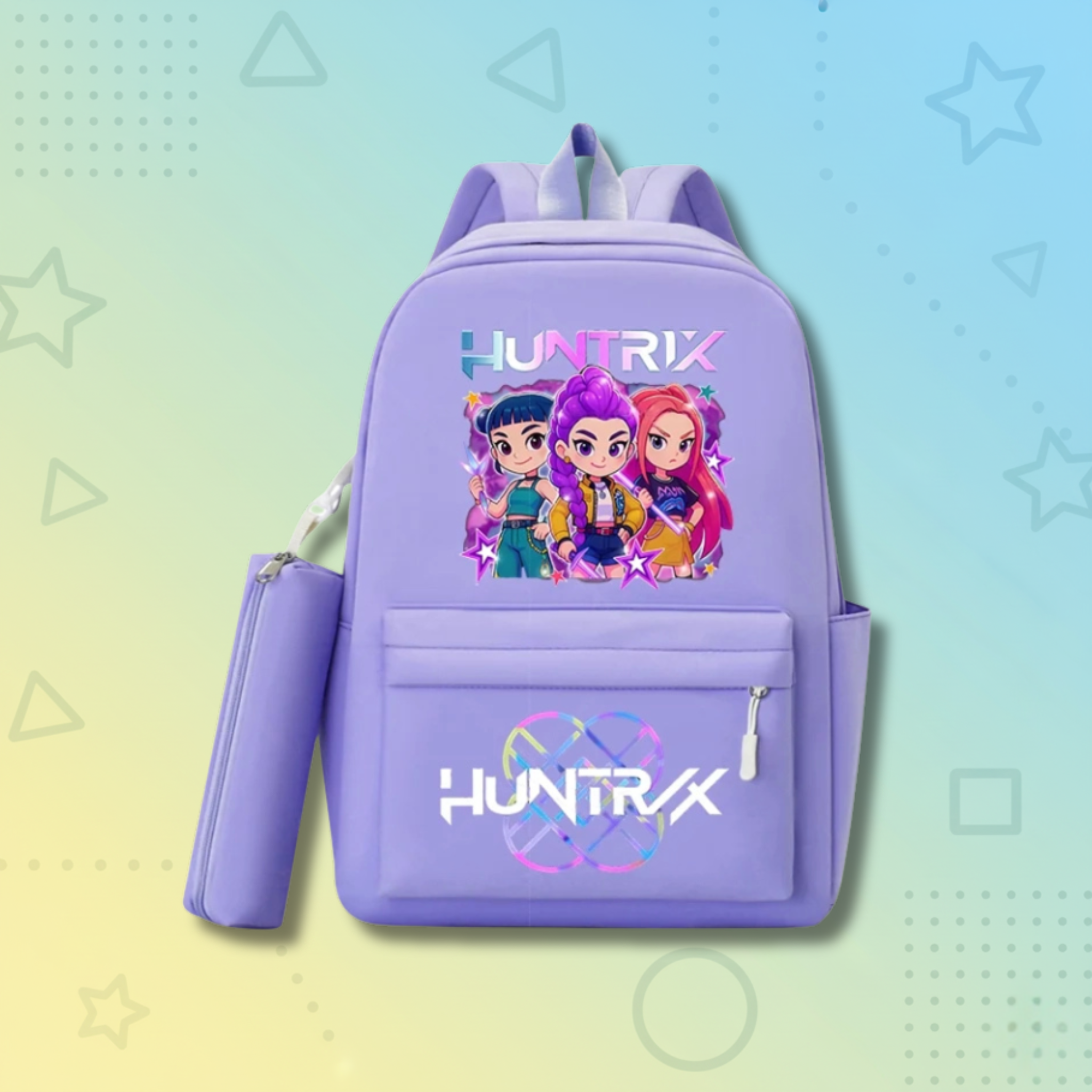 KPop Demon Hunters School Backpack +  Pencilcase