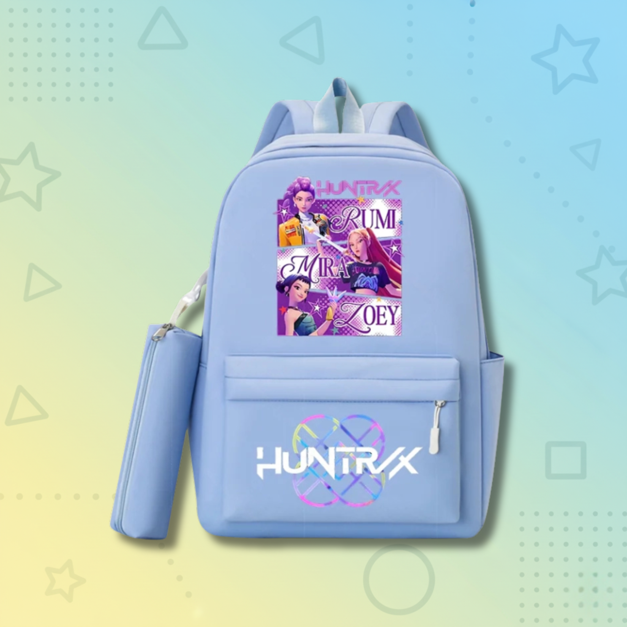 KPop Demon Hunters School Backpack +  Pencilcase