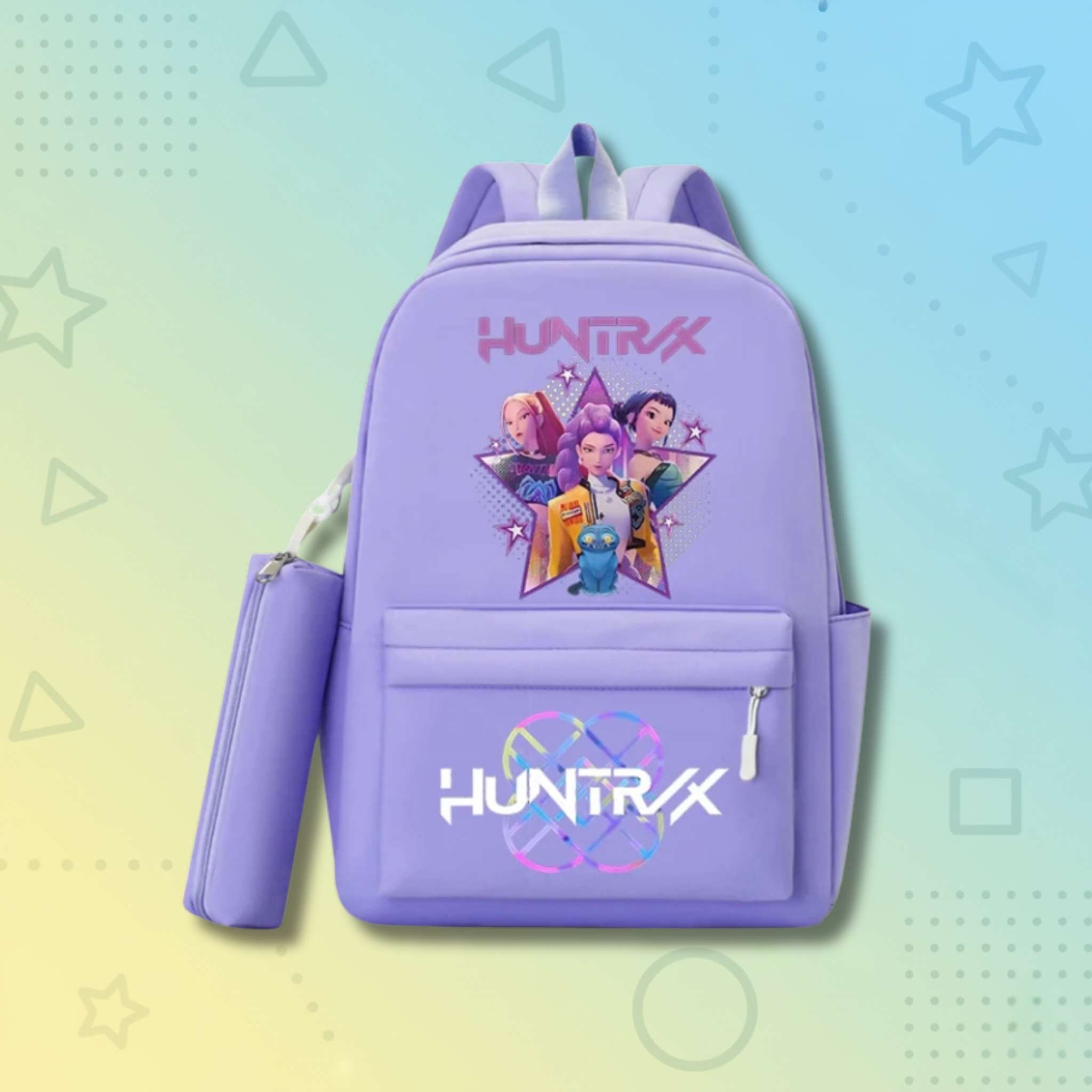 KPop Demon Hunters School Backpack +  Pencilcase