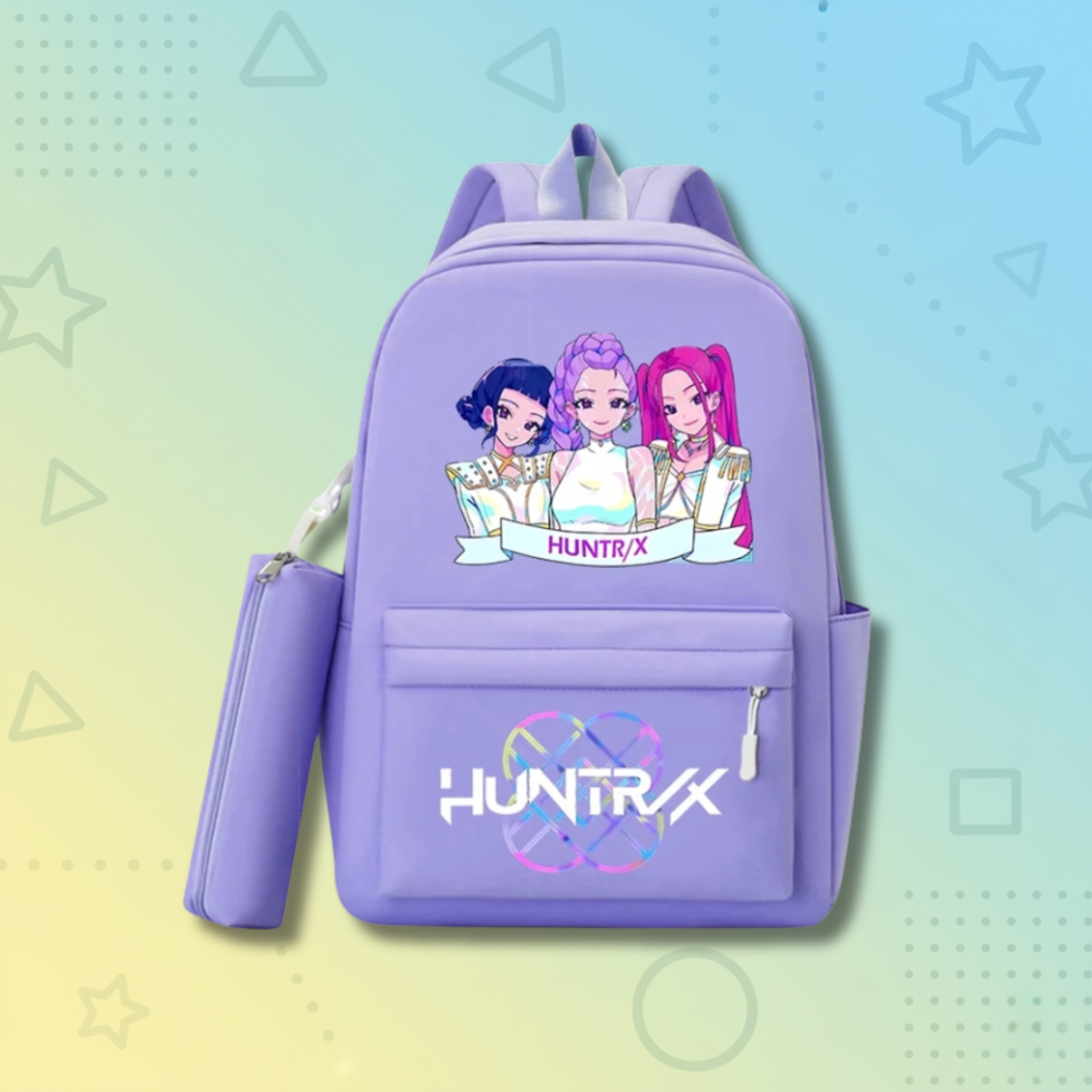 KPop Demon Hunters School Backpack +  Pencilcase