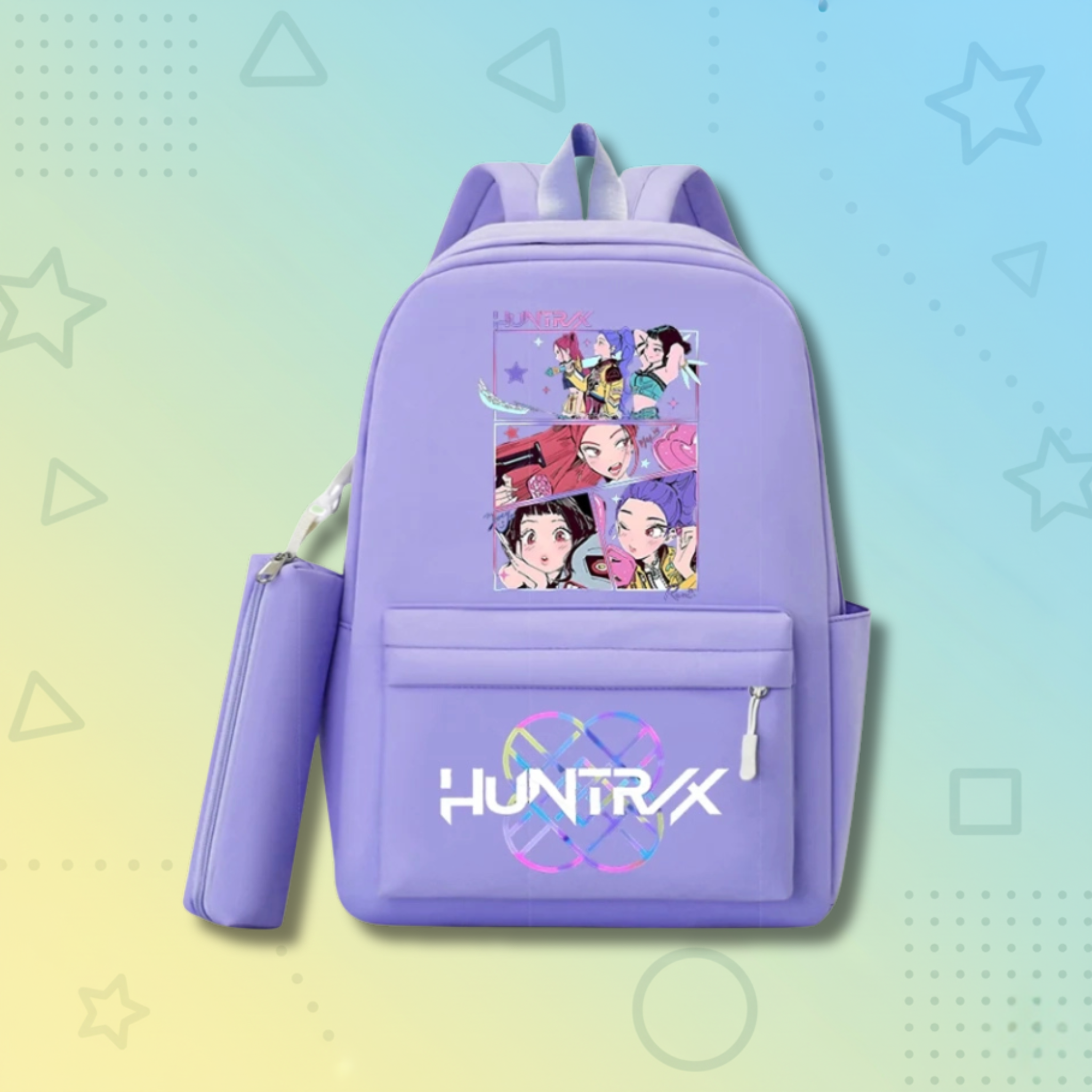 KPop Demon Hunters School Backpack +  Pencilcase