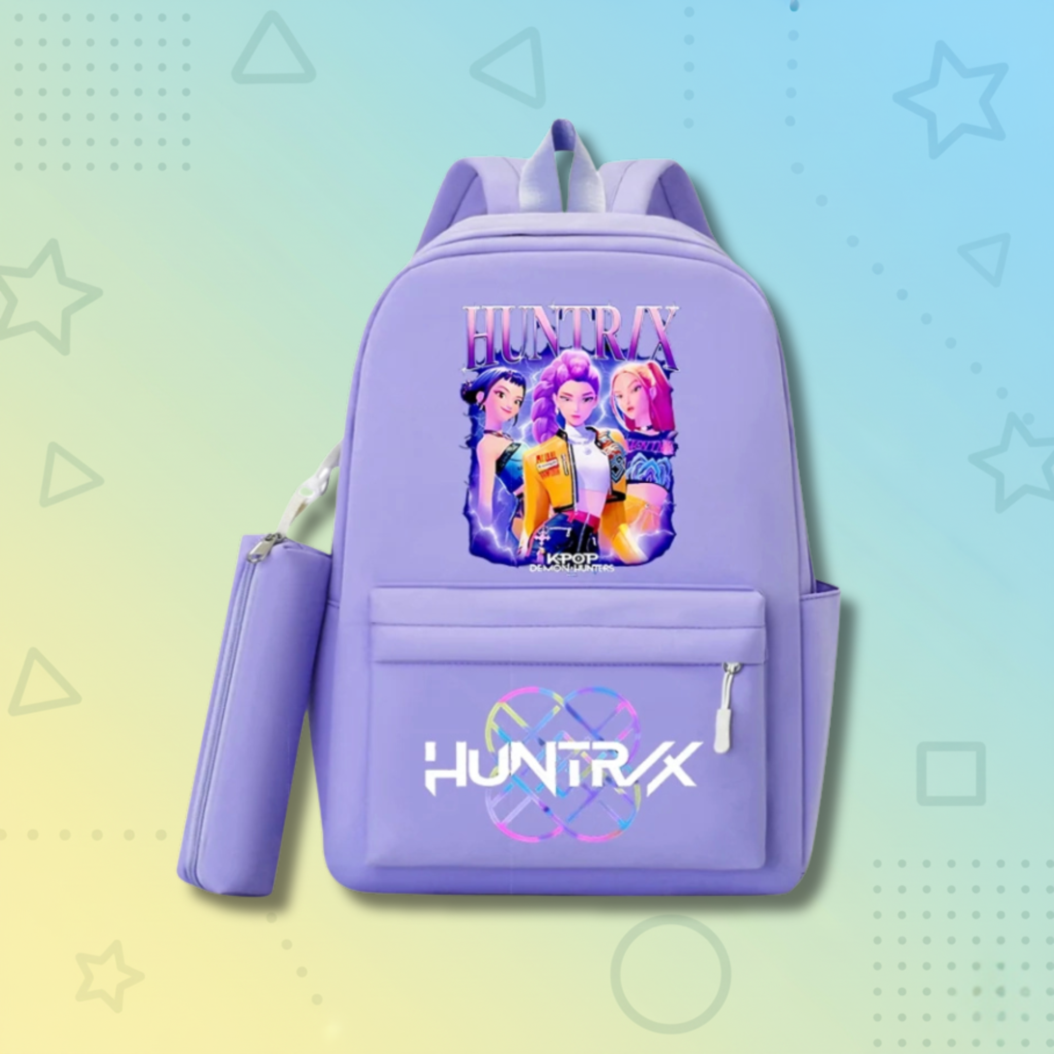 KPop Demon Hunters School Backpack +  Pencilcase