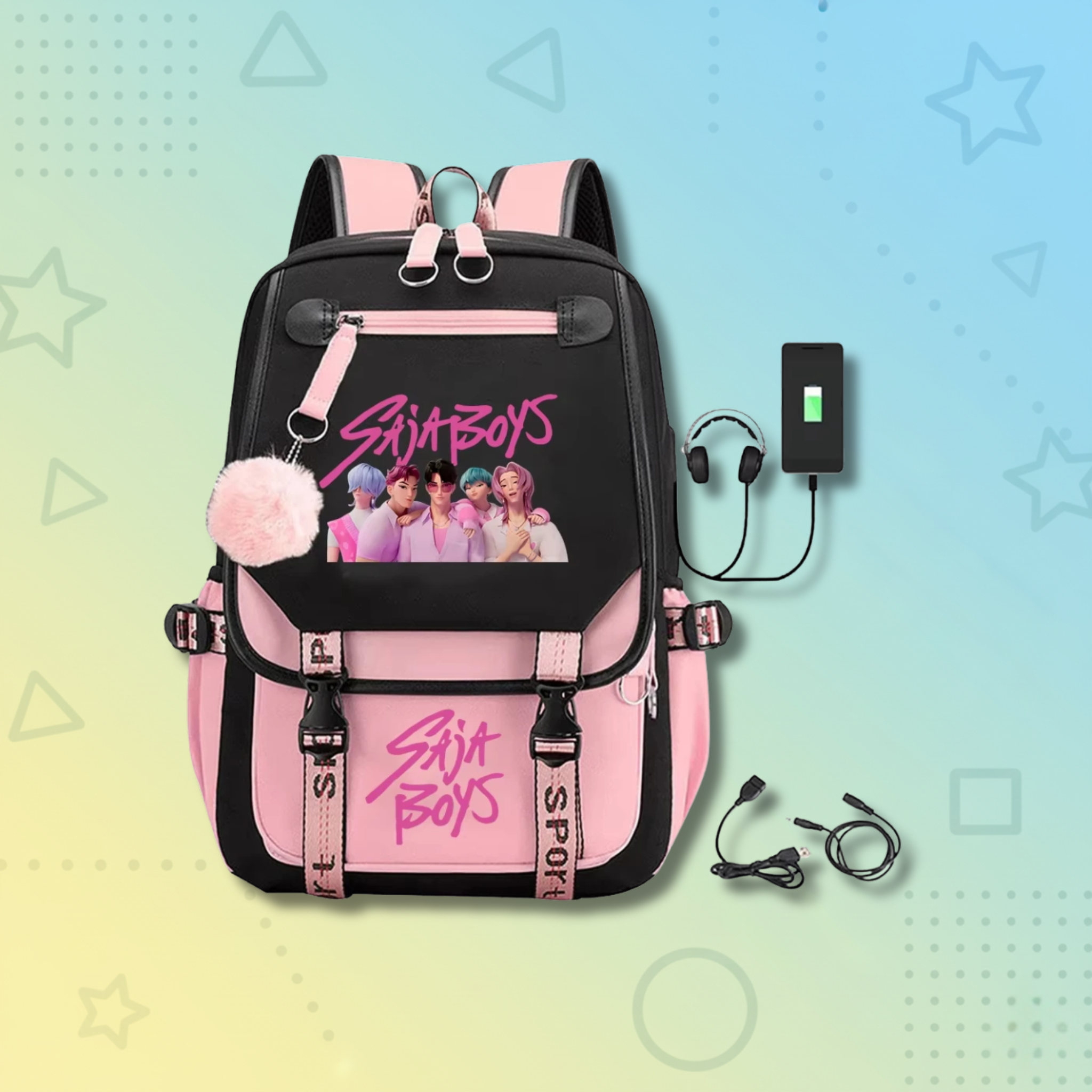 Huntrix Backpack + USB Port