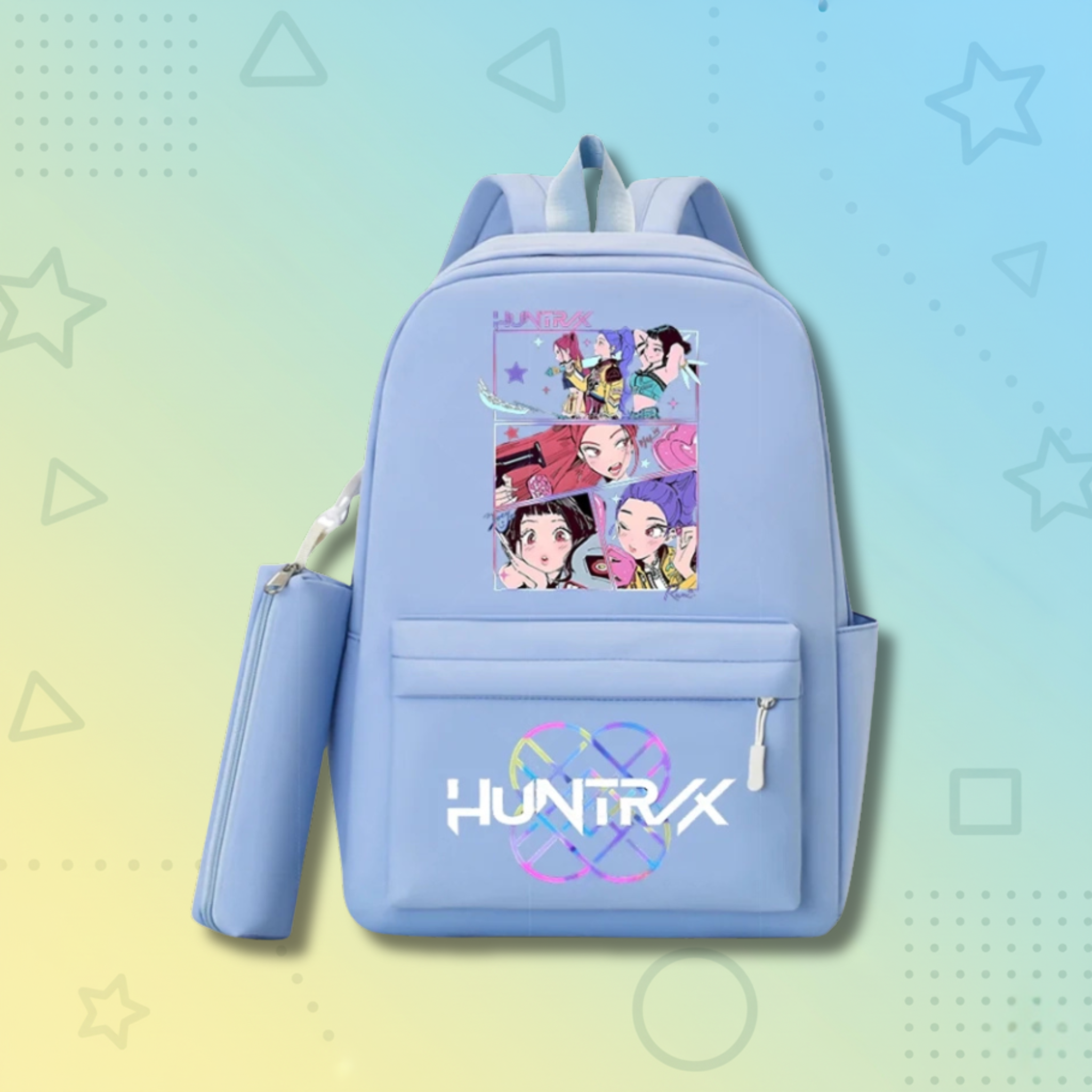 KPop Demon Hunters School Backpack +  Pencilcase