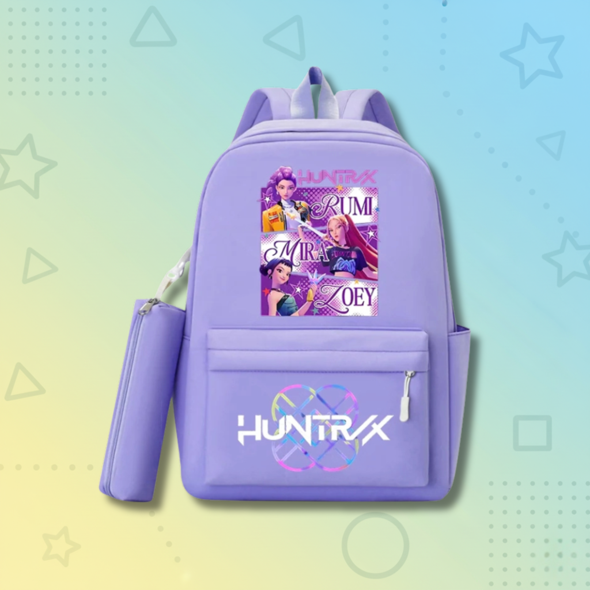 KPop Demon Hunters School Backpack +  Pencilcase