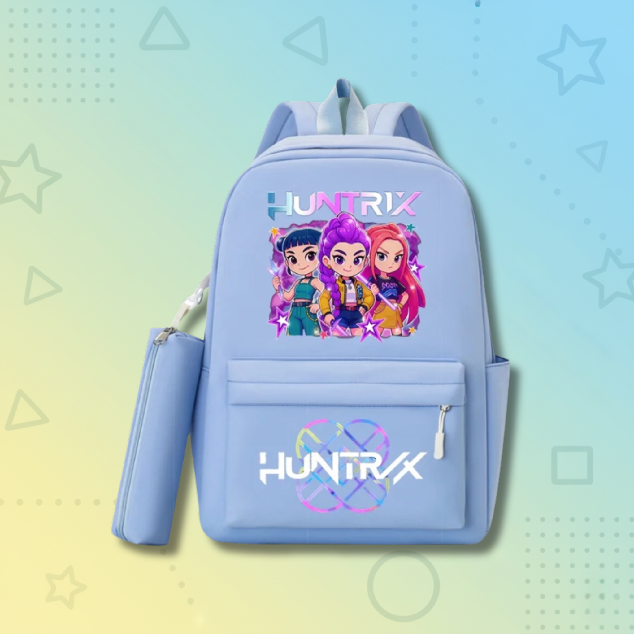 KPop Demon Hunters School Backpack +  Pencilcase