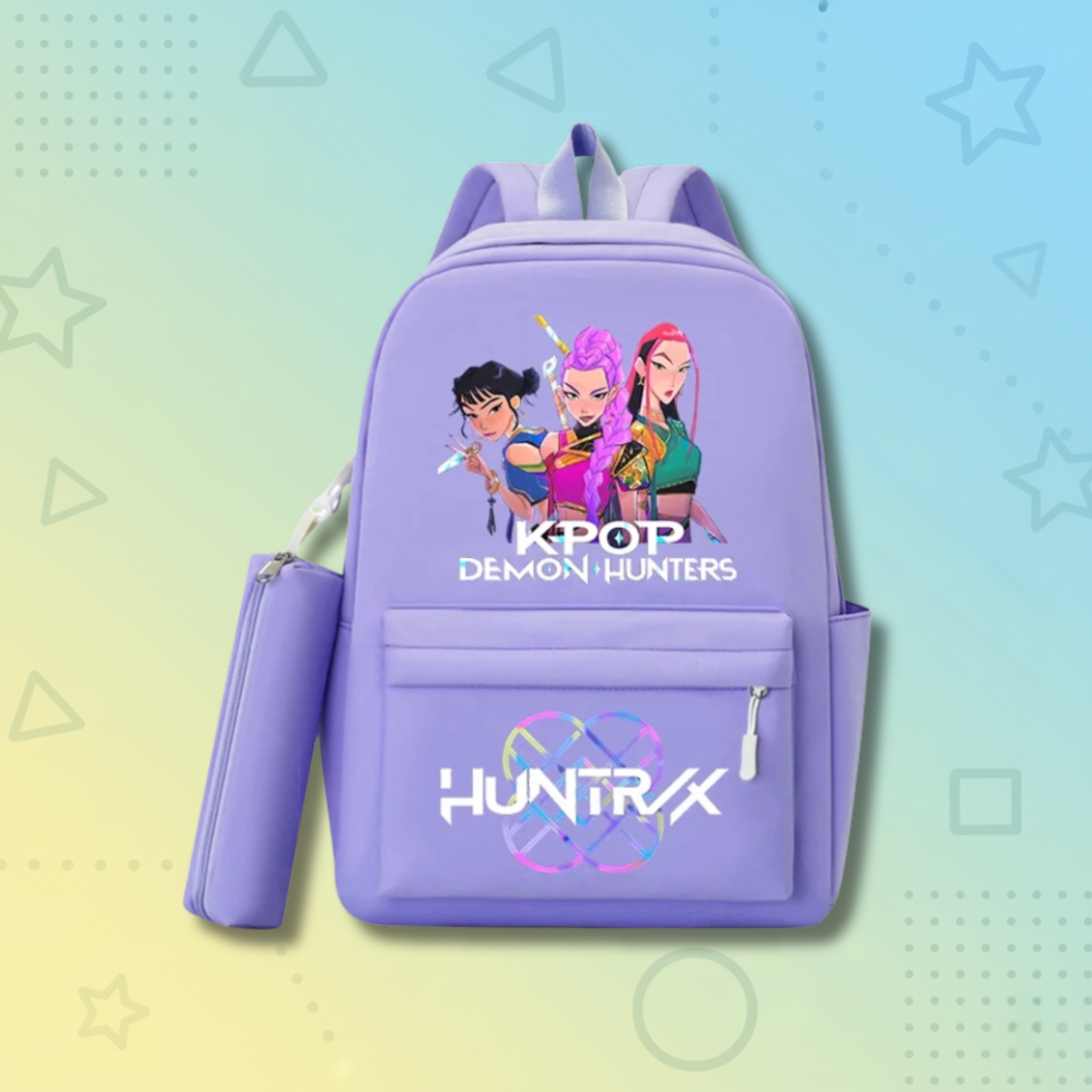 KPop Demon Hunters School Backpack +  Pencilcase