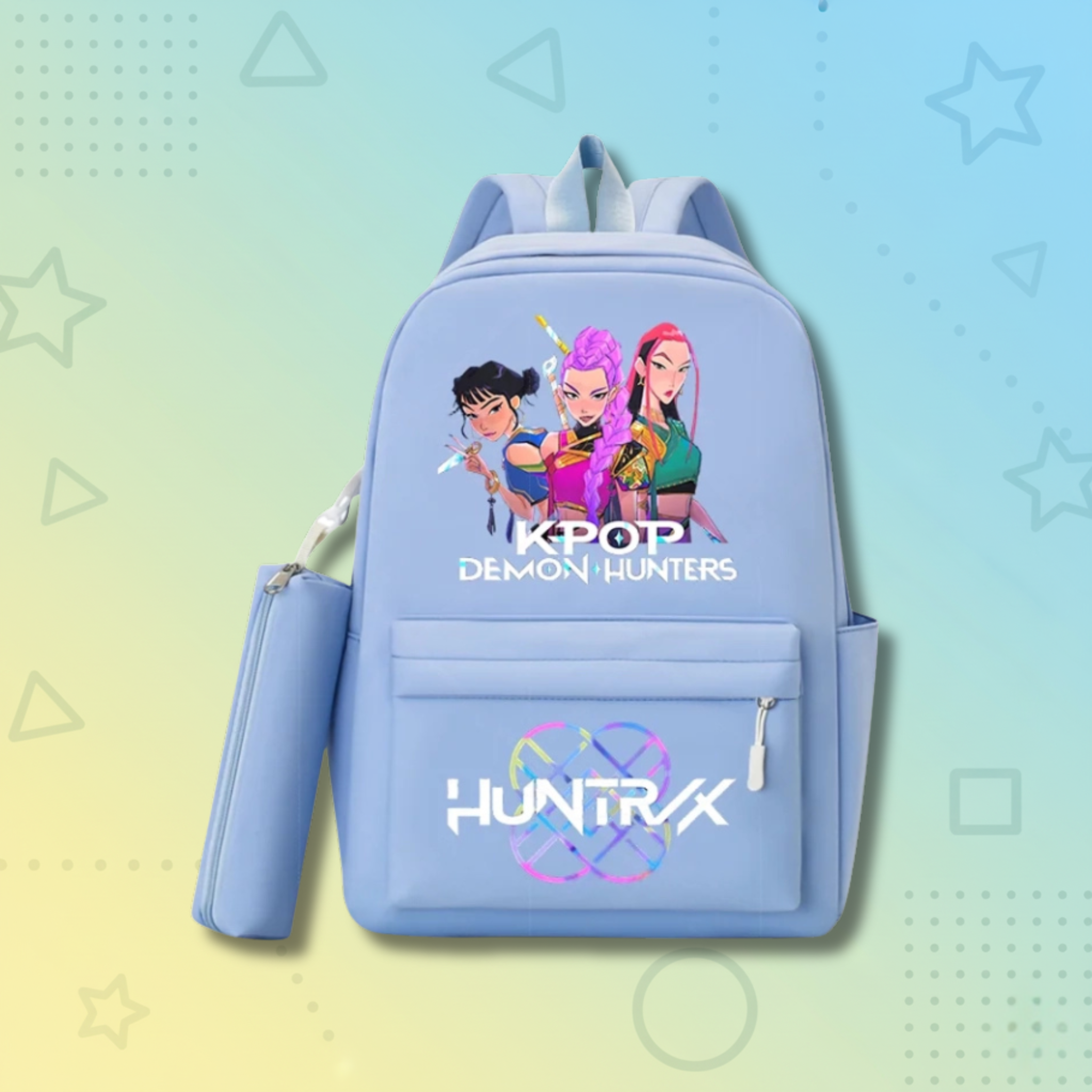 KPop Demon Hunters School Backpack +  Pencilcase