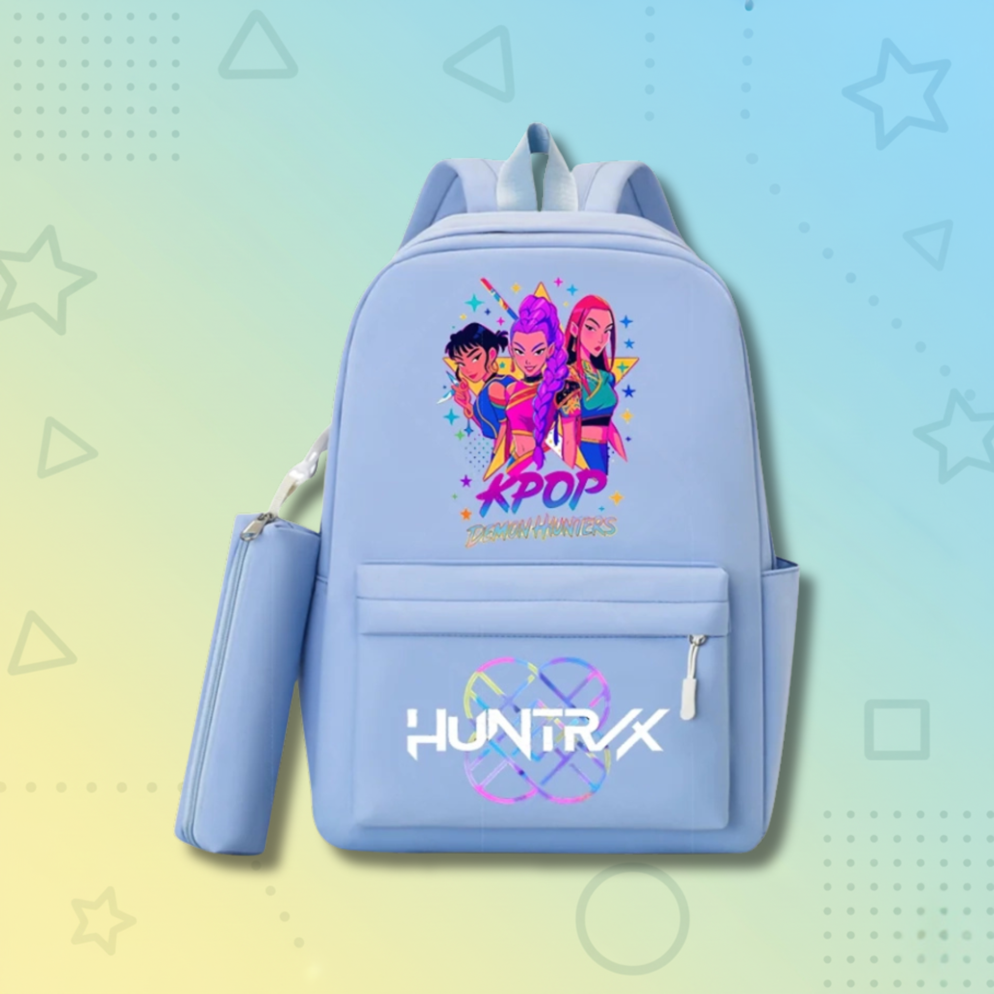 KPop Demon Hunters School Backpack +  Pencilcase