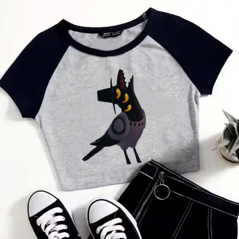 School Style Croped Top