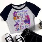 School Style Croped Top