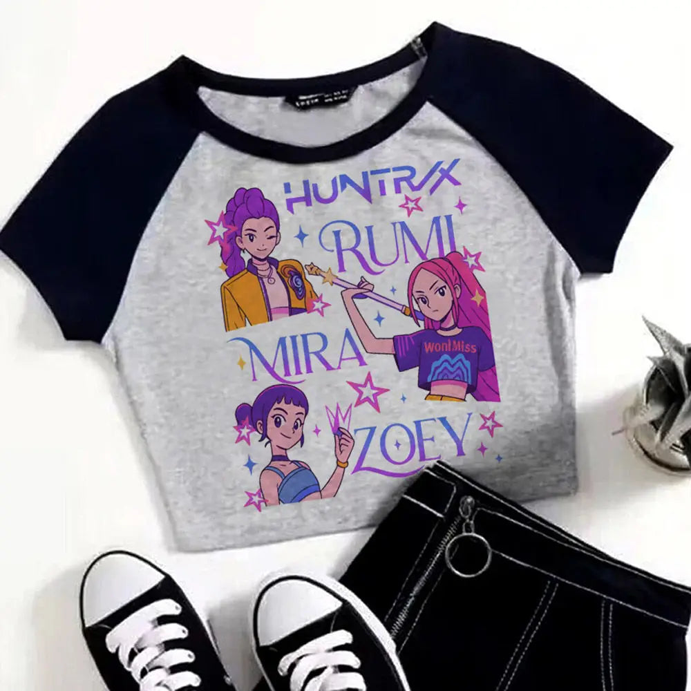 School Style Croped Top