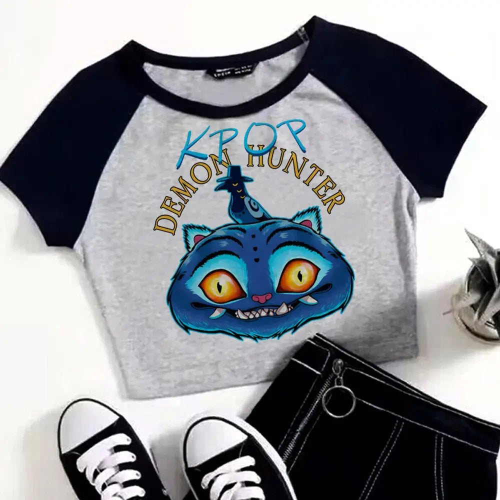 School Style Croped Top