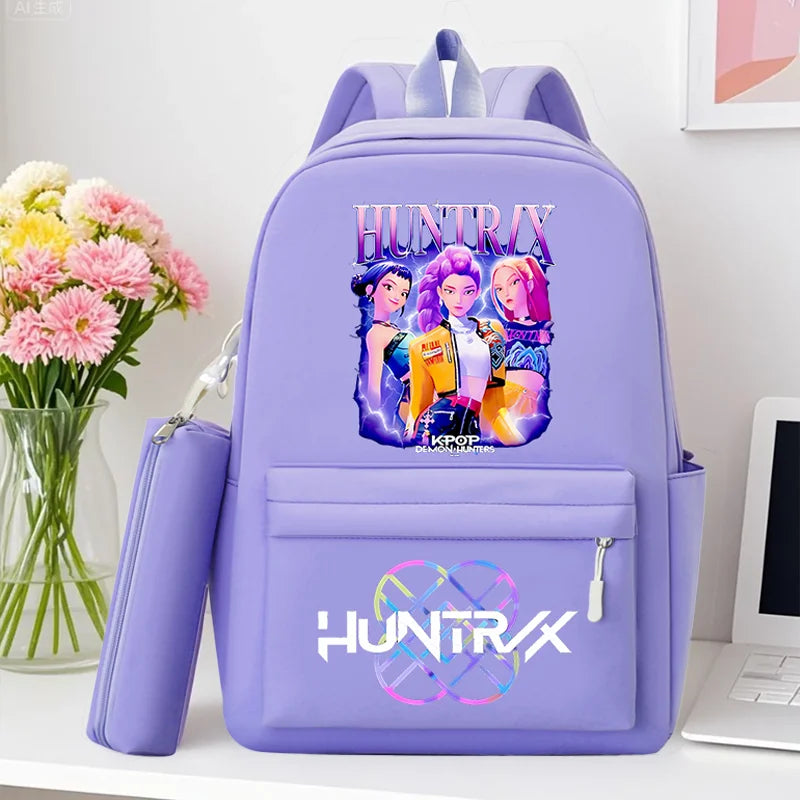 KPop Demon Hunters School Backpack +  Pencilcase